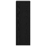Plant Stand 2 pcs Black Oak 33 x 33 x 100 cm Engineered Wood - Close-Up Angle