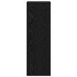 Plant Stand 2 pcs Black Oak 33 x 33 x 100 cm Engineered Wood - Close-Up Angle
