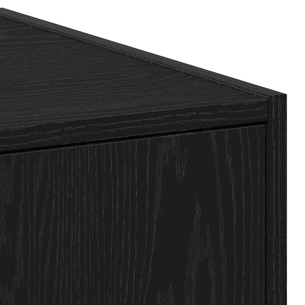 Apothecary Cabinet Black oak 30 x 41 x 174.5 cm Engineered wood
