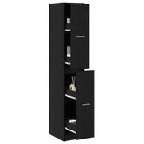 Apothecary Cabinet Black oak 30 x 41 x 174.5 cm Engineered wood - Side View