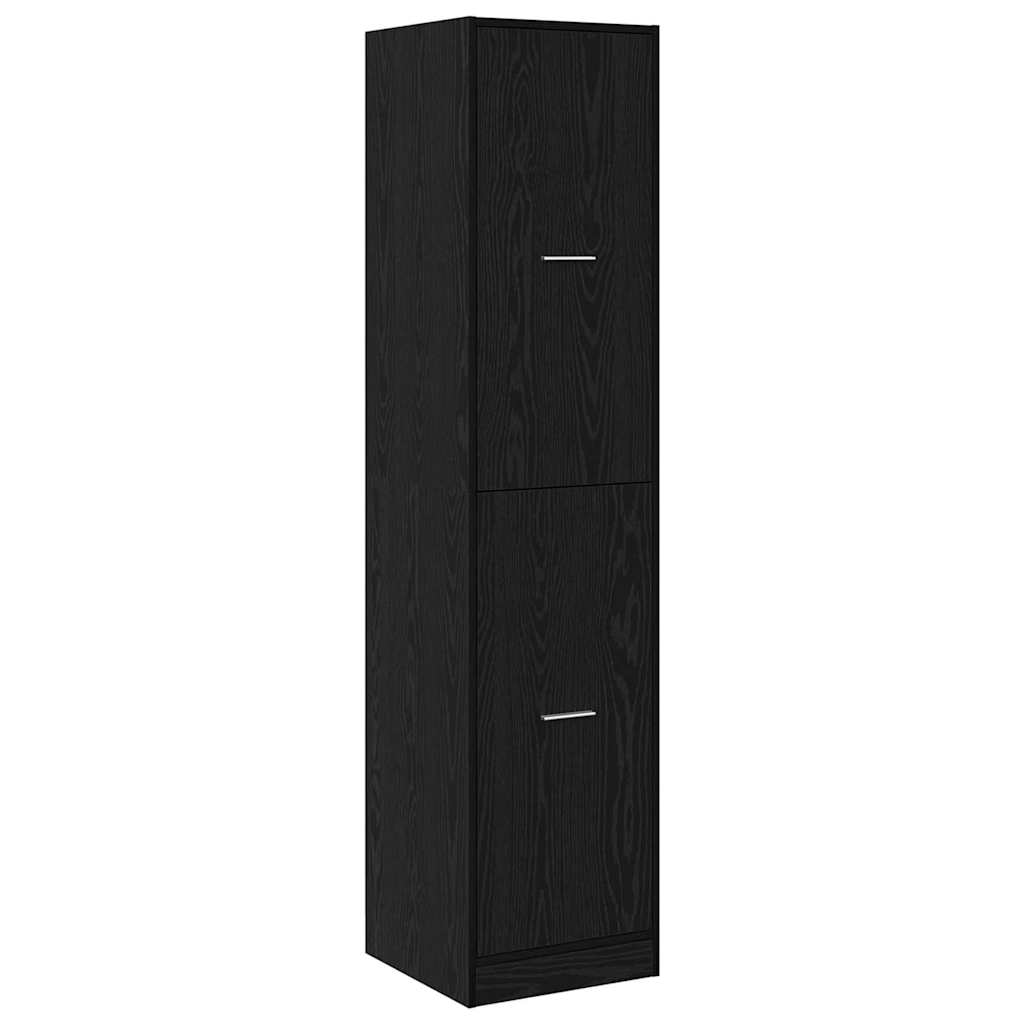 Apothecary Cabinet Black oak 40 x 41 x 174.5 cm Engineered wood