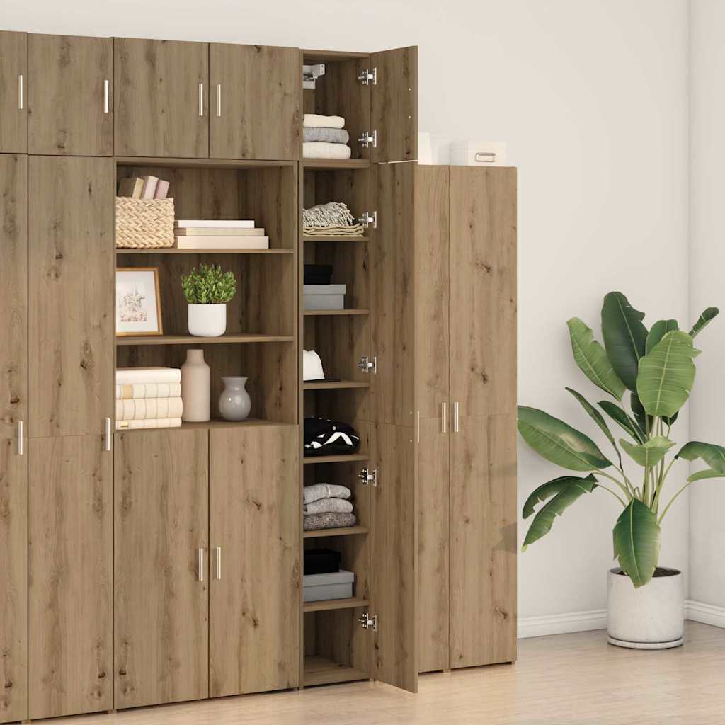2-piece storage cabinet with shelves 2 pcs Artisan Oak