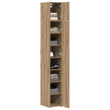 Storage Cabinet 3 pcs Artisan Oak 30 x 42,5 x 225 cm - Side View