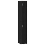 Storage Cabinet with Shelves Black Oak 30 x 42,5 x 225 cm