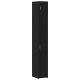 2-piece storage cabinet with shelves 2 pcs Black Oak - Front View