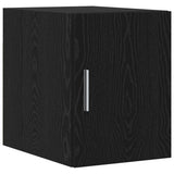 2-piece storage cabinet with shelves 2 pcs Black Oak - 45-Degree Angle