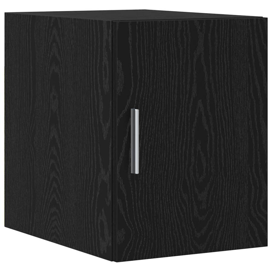 Storage Cabinet with Shelves Black Oak 30 x 42,5 x 225 cm