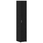 Storage Cabinet with Shelves Black Oak 30 x 42,5 x 225 cm