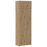 Storage Cabinet 3 pcs Artisan Oak 70 x 42,5 x 185 cm - Front View