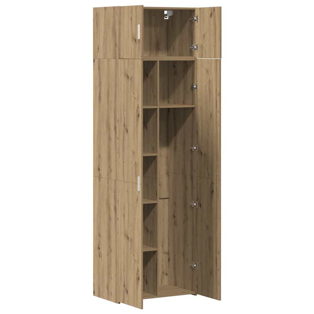 Storage Cabinet 3 pcs Artisan Oak 70 x 42,5 x 185 cm