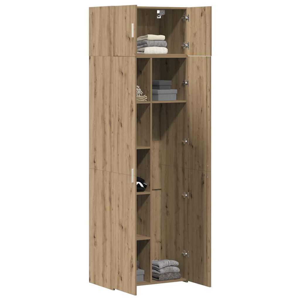 Storage Cabinet 3 pcs Artisan Oak 70 x 42,5 x 185 cm
