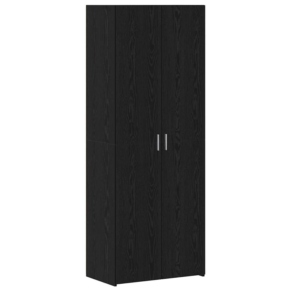 Storage Cabinet 2 pcs Black Oak 70 x 42,5 x 185 cm