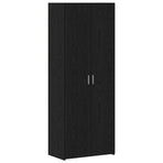 Storage Cabinet 2 pcs Black Oak 70 x 42,5 x 185 cm