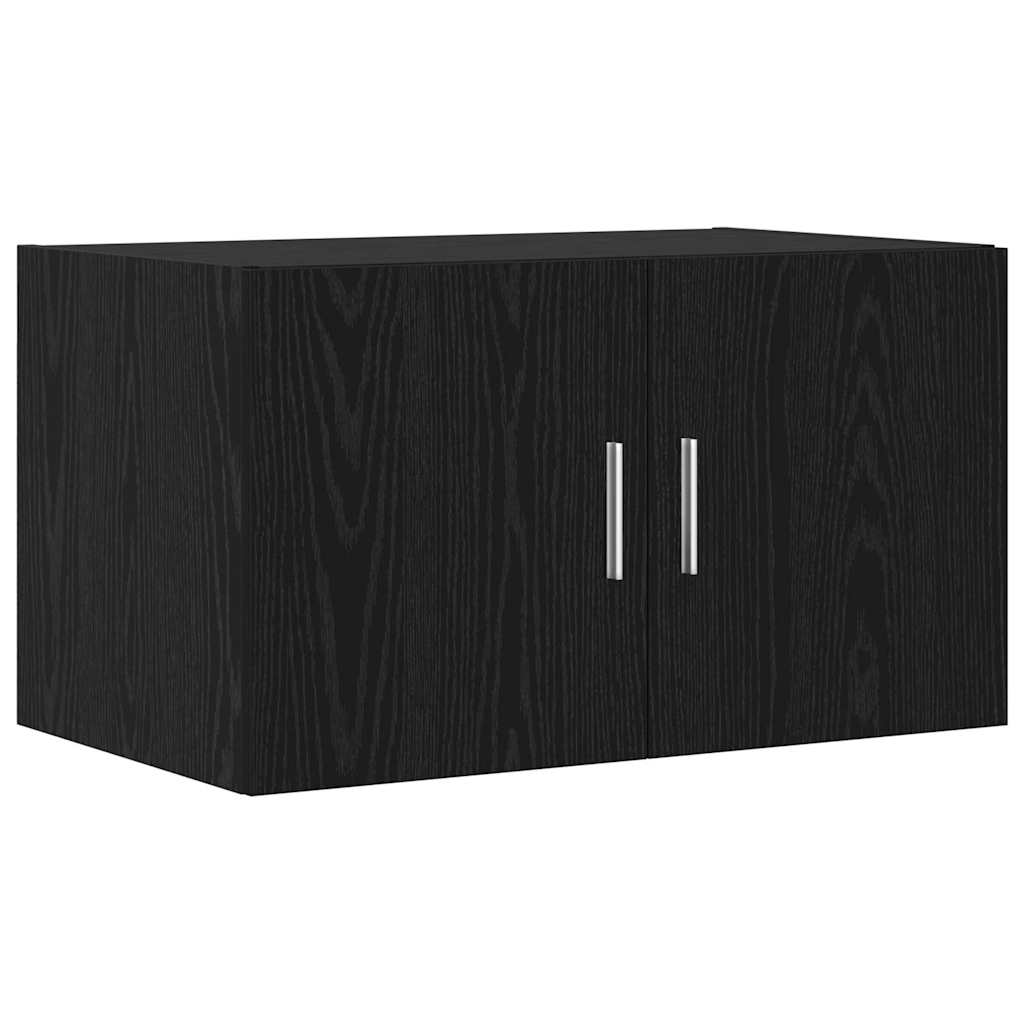 Storage Cabinet 2 pcs Black Oak 70 x 42,5 x 185 cm
