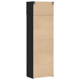 Storage Cabinet 2 pcs Black Oak 70 x 42,5 x 185 cm