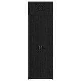 Storage Cabinet 2 pcs Black Oak 70 x 42,5 x 185 cm - Low Angle