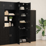 Storage Cabinet Black oak 70 x 42.5 x 225 cm Engineered wood - Top-Down View