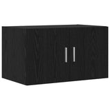Storage Cabinet Black oak 70 x 42.5 x 225 cm Engineered wood - Close-Up Angle