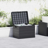 Garden Storage Box Anthracite 77,5 x 54,5 x 53 cm Plastic