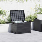 Garden Storage Box Plastic 77,5 x 54,5 x 53 cm Anthracite
