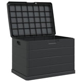 Garden Storage Box Anthracite 77.5 x 54.5 x 53 cm Plastic - 45-Degree Angle