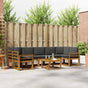 Outdoor Sofa Set 8 pcs Natural and Anthracite