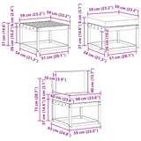Outdoor Sofa Set with Cushion 6 pcs Natural and Anthracite