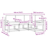 Outdoor Sofa Set with Cushion 4 pcs Natural and Anthracite - Extra Image