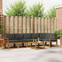 Outdoor Sofa Set 7 pcs Natural and Anthracite