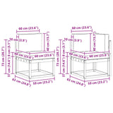Outdoor Sofa Set with Cushion 7 pcs Natural and Anthracite - Extra Image