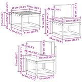 Outdoor Sofa Set 9 pcs Natural and Anthracite - Extra Image