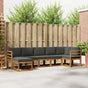 Outdoor Sofa Set 7 pcs Natural and Anthracite