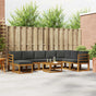 Outdoor Sofa Set 9 pcs Natural and Anthracite