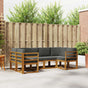 Outdoor Sofa Set 6 pcs Natural and Anthracite