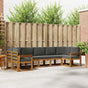 Outdoor Sofa Set 7 pcs Natural and Anthracite