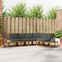 6 pcs Outdoor Sofa Set Solid Acacia Wood and Polyester