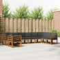 Outdoor Sofa Set 10 pcs Natural and Anthracite