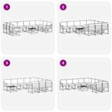 Outdoor Sofa Set with Cushion 11 pcs Natural and Anthracite - Low Angle