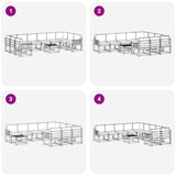 Outdoor Sofa Set with Cushion 11 pcs Natural and Anthracite