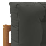 Outdoor Sofa Set 3 pcs 3-Seaters Natural and Anthracite
