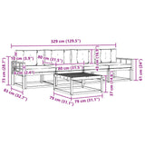 Outdoor Sofa Set with Cushion 5 pcs Natural and Anthracite - Extra Image