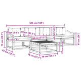 Outdoor Sofa Set with Cushion 5 pcs Natural and Anthracite - Extra Image