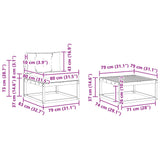 Outdoor Sofa Set with Cushion 8 pcs Natural and Anthracite - Extra Image