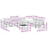 Outdoor Sofa Set with Cushion 8 pcs Natural and Anthracite - Extra Image
