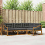 Outdoor Sofa Set 4 pcs 4-Seaters Natural and Anthracite