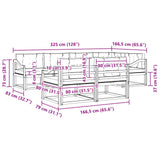 Outdoor Sofa Set with Cushion 7 pcs Natural and Anthracite - Extra Image