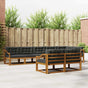 Outdoor Sofa Set 8 pcs 8-Seaters Natural and Anthracite