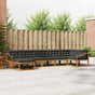 Outdoor Sofa Set 7 pcs 7-Seaters Natural and Anthracite