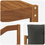 Outdoor Sofa Set with Cushion 8 pcs Natural and Anthracite
