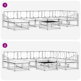 Outdoor Sofa Set with Cushion 8 pcs Natural and Anthracite - Extra Image